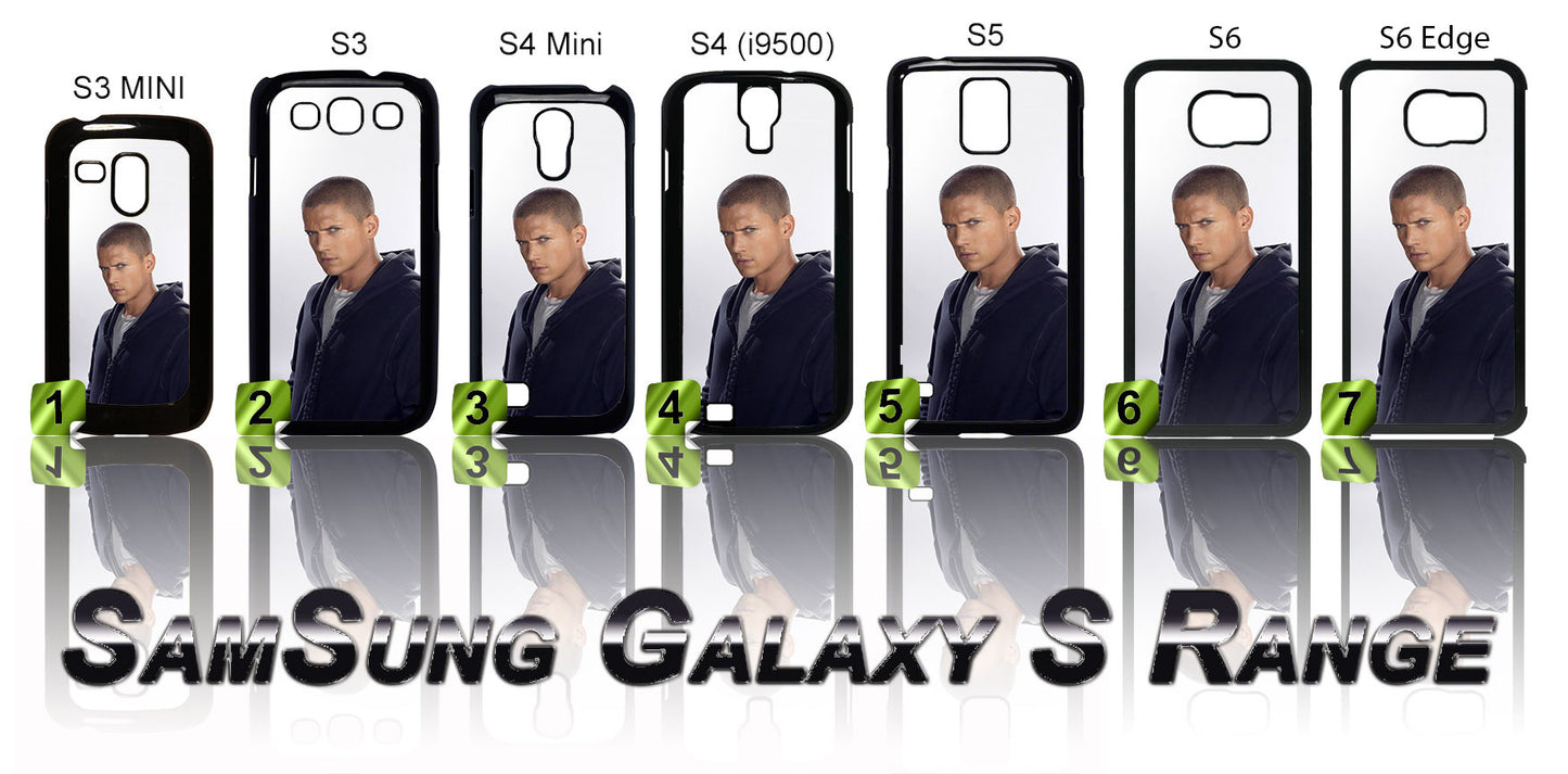 WENTWORTH MILLER CASE/COVER FOR SAMSUNG GALAXY S PHONE RANGE - Black Halo Design