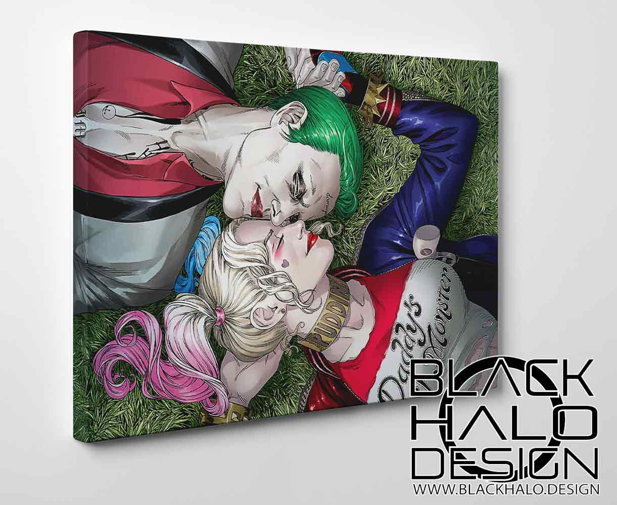 The Joker & Harley Quinn Box Framed Canvas #HarleyQuinn #SuicideSquad #Batman #DC #DaddysLilMonster