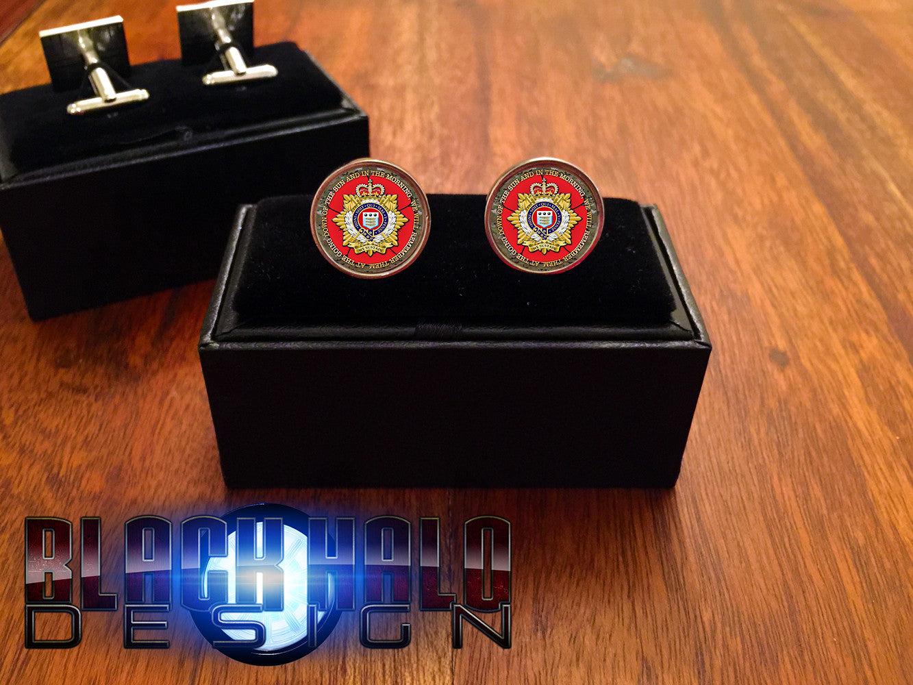 The Royal Logistic Corps Metal Cufflinks #RLC #Poppy