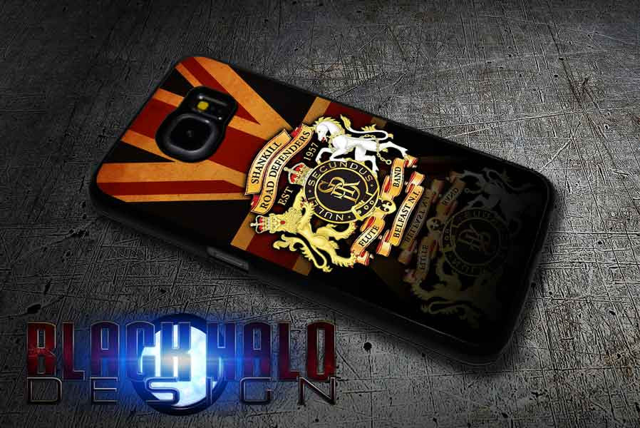 COMMISSIONED SHANKILL ROAD DEFENDERS CASE/COVER FOR SAMSUNG GALAXY S6 & S6 EDGE - Black Halo Design