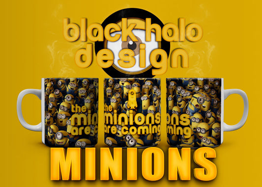 The Minions Are Coming 10oz Ceramic Mug #1 - Black Halo Design
