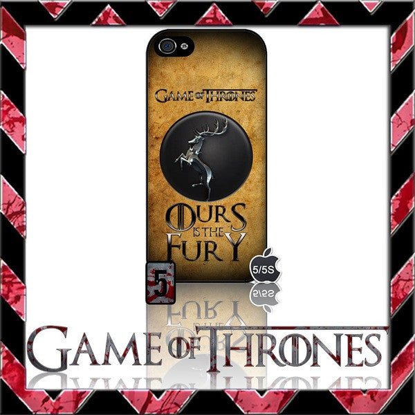 (NEW) ★ GAME OF THRONES ★ COVER/CASE FOR APPLE IPHONE 5 & 5S (SEASON 4) 5 G/5G  - Black Halo Design
 - 3