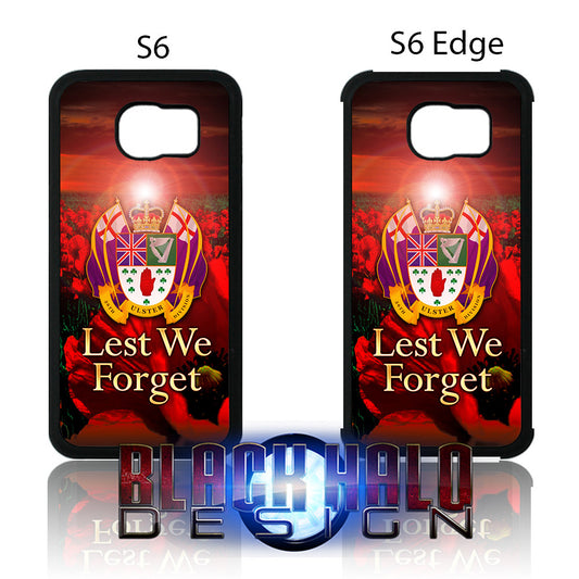 The 36th Ulster Division Case/Cover For Samsung Galaxy S6/S6 Edge/S7/S7 Edge: Army (SOMME/UVF) - Black Halo Design

