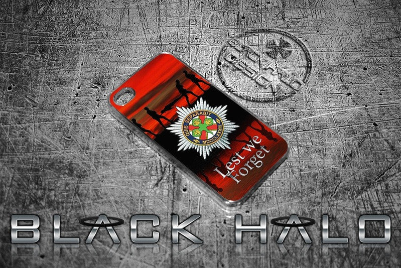 THE IRISH GUARDS COVER/CASE FOR APPLE IPHONE 4/4S IN SUPPORT OF HELP FOR HEROES - Black Halo Design
 - 2