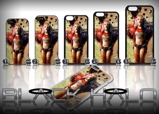 Harley Quinn Case/Cover for choice of Apple iPhone 4-7 Plus