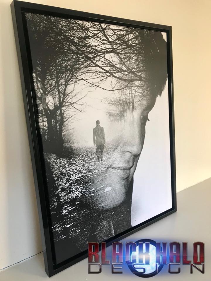 Elvis Presley Double Exposure Canvas With Floating Shadow Frame In Choice Of Sizes