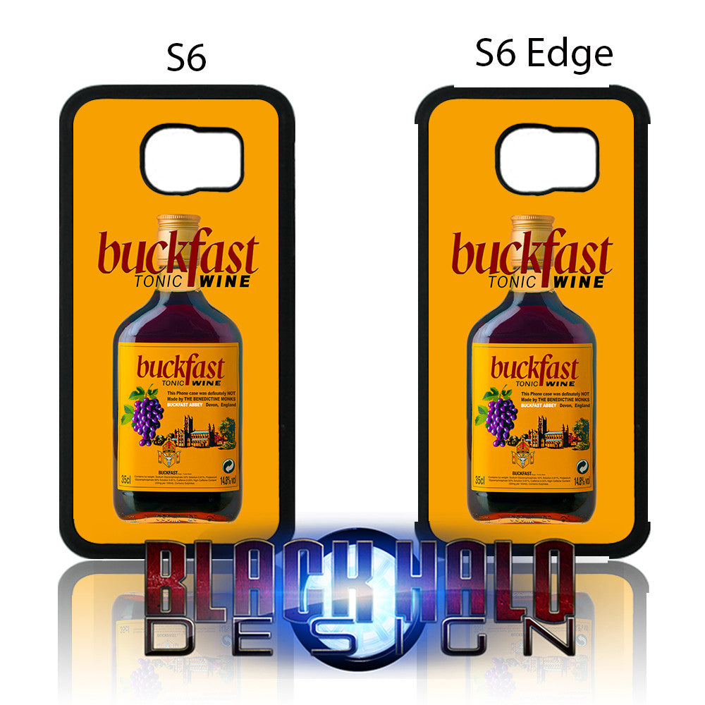 BUCKFAST TONIC WINE BOTTLE CASE/COVER FOR SAMSUNG GALAXY S6 & S6 EDGE: BUCKY - Black Halo Design
 - 1