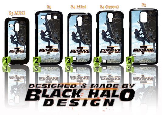 FAST & FURIOUS 7 CASE/COVER FOR SAMSUNG GALAXY S RANGE S3/S4/S5 (MINI) #2 Paul Walker - Black Halo Design
