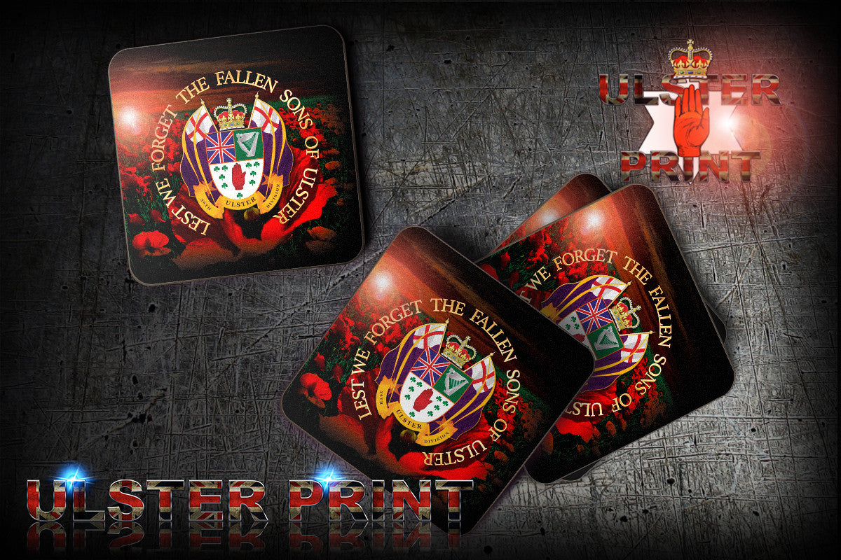 36th Ulster Division Coasters