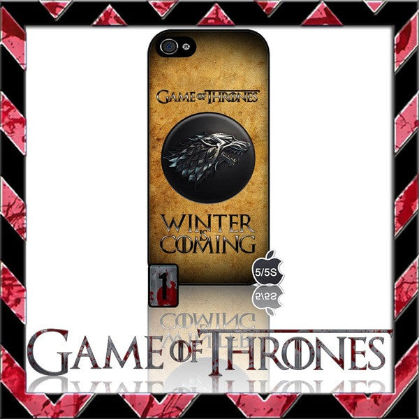 (NEW) ★ GAME OF THRONES ★ COVER/CASE FOR APPLE IPHONE 5 & 5S (SEASON 4) 5 G/5G  - Black Halo Design
 - 7