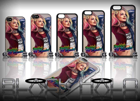 Harley Quinn Daddy's Little Monster Case/Cover for choice of Apple iPhone 4-7 Plus #2