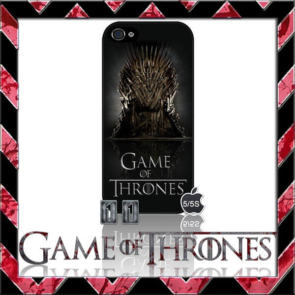 (NEW) ★ GAME OF THRONES ★ COVER/CASE FOR APPLE IPHONE 5 & 5S (SEASON 4) 5 G/5G  - Black Halo Design
 - 4