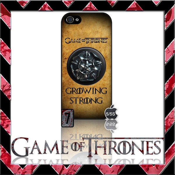 (NEW) ★ GAME OF THRONES ★ COVER/CASE FOR APPLE IPHONE 5 & 5S (SEASON 4) 5 G/5G  - Black Halo Design
 - 5
