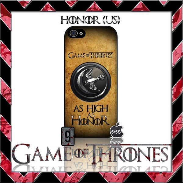 (NEW) ★ GAME OF THRONES ★ COVER/CASE FOR APPLE IPHONE 5 & 5S (SEASON 4) 5 G/5G  - Black Halo Design
 - 6