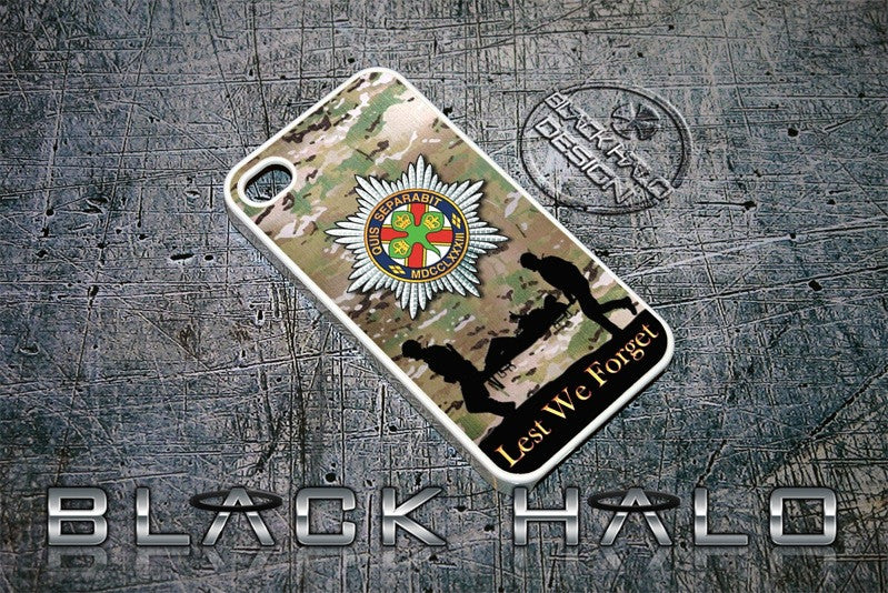THE IRISH GUARDS COVER/CASE FOR APPLE IPHONE 4/4S IN SUPPORT OF HELP FOR HEROES - Black Halo Design
 - 6
