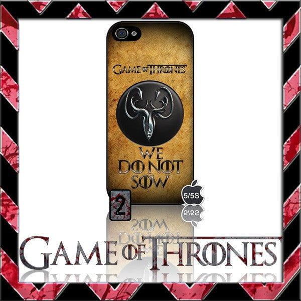 (NEW) ★ GAME OF THRONES ★ COVER/CASE FOR APPLE IPHONE 5 & 5S (SEASON 4) 5 G/5G  - Black Halo Design
 - 10