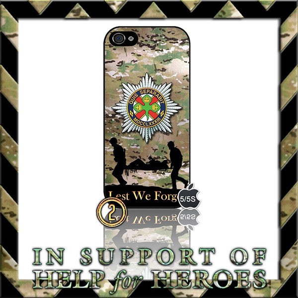 CHOICE OF IRISH GUARDS CASE/COVER FOR APPLE IPHONE 5/5S (H4H,HELP FOR HEROES) - Black Halo Design
 - 3