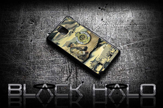 ★ THE ROYAL ENGINEERS CAMP BASTION ★ COVER/CASE FOR SAMSUNG GALAXY NOTE 2 / NOTE 3 / NOTE 4 (ARMY) - Black Halo Design
