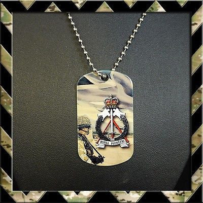 ★ THE ROYAL PIONEER CORPS (RPC) DOG TAG NECKLACE/KEYRING (ARMY/HELP FOR HEROES) - Black Halo Design
