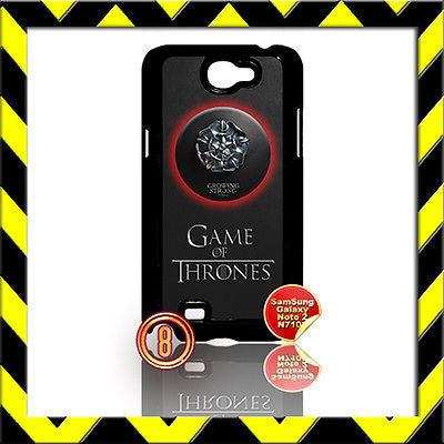 ★ GAME OF THRONES ★ FOR SAMSUNG GALAXY NOTE II/2/N7100 CASE TYRELL ROSE#8 - Black Halo Design
