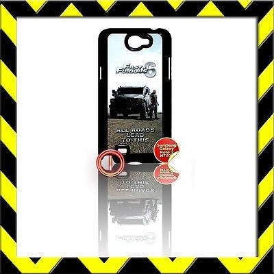 ★ FAST AND(&) FURIOUS 6 ★ COVER FOR SAMSUNG GALAXY NOTE II/2/N7100 THE ROCK#1 - Black Halo Design
