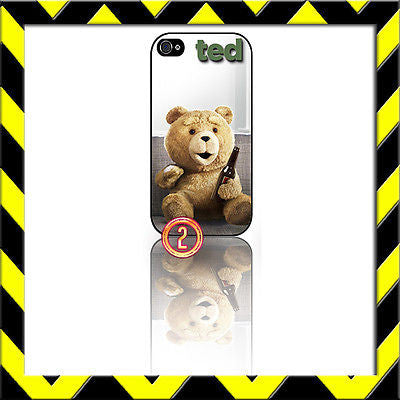 ★ TED ON COUCH ★ PROTECTIVE COVER FOR IPHONE 4/4S SHELL CASE SETH MCFARLAND#2 - Black Halo Design
