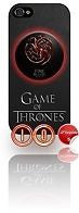 ★ GAME OF THRONES TARGARYEN DRAGON RED CREST ★ PHONE COVER FOR IPHONE 5(CASE)#10 - Black Halo Design
