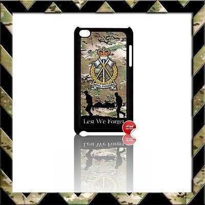 THE ROYAL PIONEER CORPS RPC COVER/CASE FOR IPOD TOUCH 4/4TH GEN GENERATION 4G#6 - Black Halo Design
