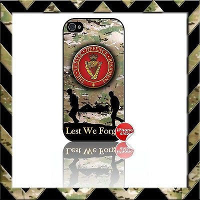 THE ULSTER DEFENCE REGIMENT (UDR) SHELL/CASE/COVER FOR APPLE IPHONE 4/4S #21 - Black Halo Design
