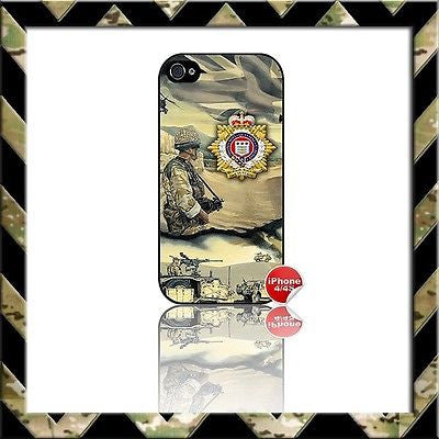 ★ THE ROYAL LOGISTIC CORPS (RLC) ★ COVER FOR APPLE IPHONE 4/4S (LOGISTICS/ARMY) - Black Halo Design

