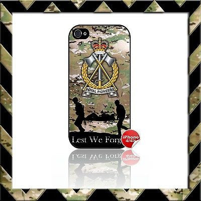 ★ THE ROYAL PIONEER CORPS RPC SHELL/CASE/COVER FOR APPLE IPHONE 4/4S CAMO#6 - Black Halo Design
