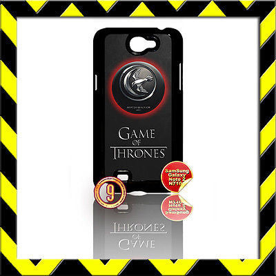 ★ GAME OF THRONES ★COVER FOR SAMSUNG GALAXY NOTE II/2/N7100 CASE ARRYN EAGLE#9 - Black Halo Design
