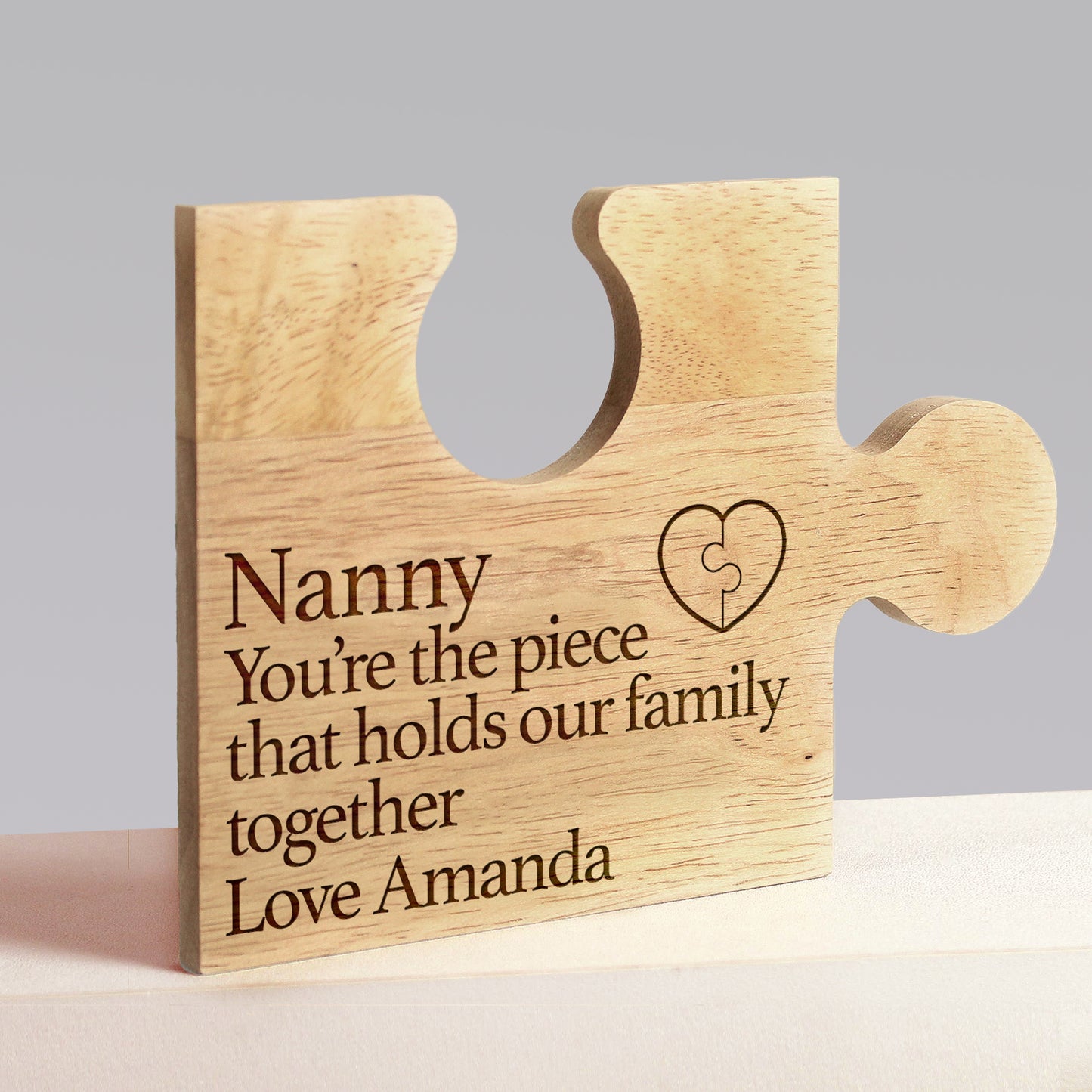 Mothers day Mum Personalised Jigsaw Piece Ornate Coaster