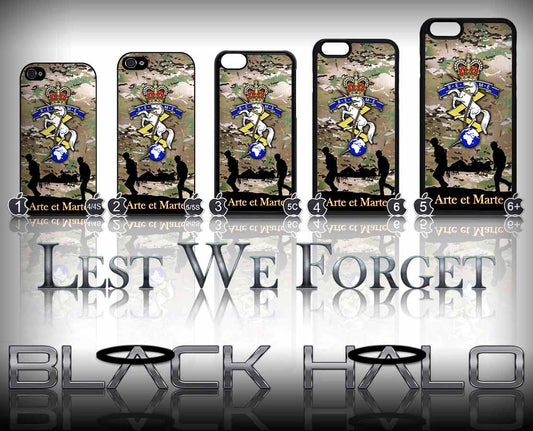 Royal Electrical & Mechanical Engineers: REME Multi-Cam Case/Cover for choice of Apple iPhone 4-6s Plus #Camo - Black Halo Design
