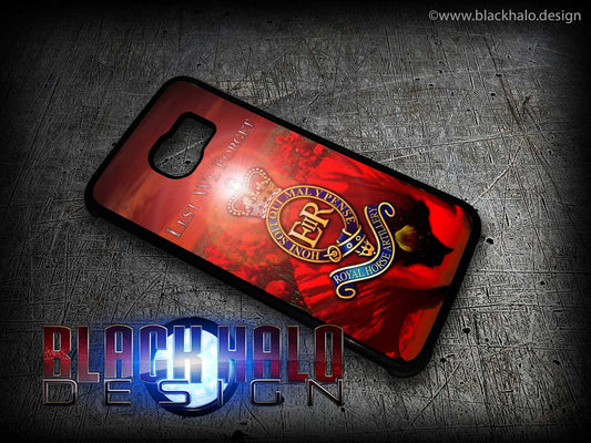 THE REGIMENTS OF THE ROYAL HORSE ARTILLERY: POPPY CASE/COVER FOR SAMSUNG GALAXY S PHONE RANGE (RHA) - Black Halo Design
