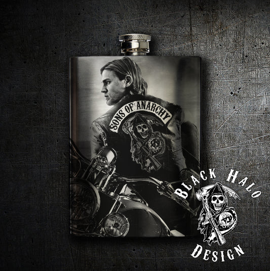 Jax Teller: Sons of Anarchy Hip Flask Stainless Steel 8oz Hip Flask