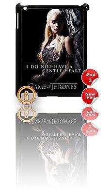 ★ GAME OF THRONES ★ CASE FOR IPAD 2/3/4 HARD(COVER) (3RD/4TH) FIRE & ICE - Black Halo Design
 - 4