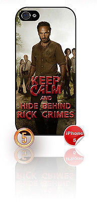 ★ THE WALKING DEAD ★ KEEP CALM ★ APPLE IPHONE 5 MOBILE PHONE HARD CASE COVER - Black Halo Design
 - 4
