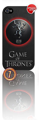 ★ NEW GAME OF THRONES ★ APPLE IPHONE 4/4S MOBILE PHONE HARD CASE COVER (HOUSES)  - Black Halo Design
 - 4