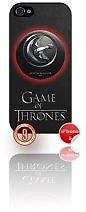 ★ GAME OF THRONES ARRYN EAGLE CREST ★ PHONE COVER FOR IPHONE 5/5S (CASE)#9 - Black Halo Design
