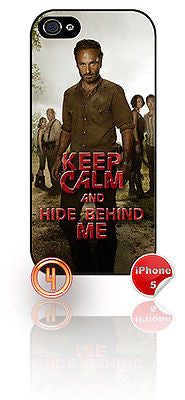 ★ THE WALKING DEAD ★ KEEP CALM ★ APPLE IPHONE 5 MOBILE PHONE HARD CASE COVER - Black Halo Design
 - 5