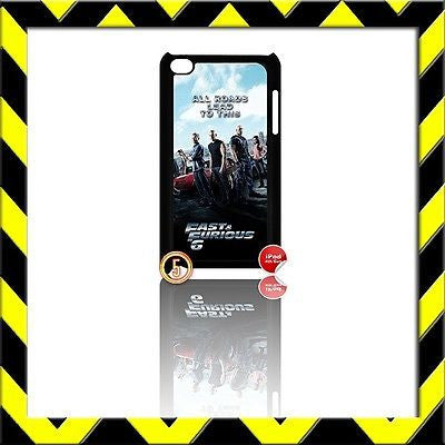 ★ FAST AND(&) FURIOUS ★ IPOD TOUCH 4/4TH GENERATION 4G HARD COVER THE CREW #5 - Black Halo Design
