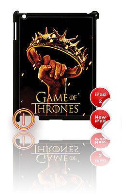 ★ GAME OF THRONES ★ CASE FOR IPAD 2/3/4 HARD(COVER) (3RD/4TH) FIRE & ICE - Black Halo Design
 - 9