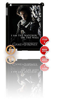 ★ GAME OF THRONES ★ CASE FOR IPAD 2/3/4 HARD(COVER) (3RD/4TH) FIRE & ICE - Black Halo Design
 - 5