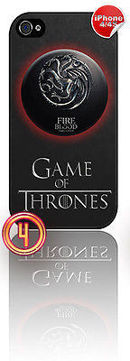 ★ NEW GAME OF THRONES ★ APPLE IPHONE 4/4S MOBILE PHONE HARD CASE COVER (HOUSES)  - Black Halo Design
 - 7