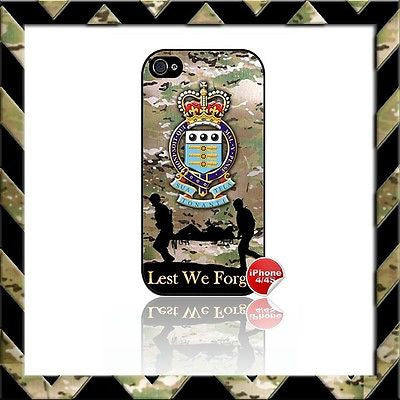 ★ ROYAL ARMY ORDNANCE CORPS RAOC SHELL/CASE/COVER FOR APPLE IPHONE 4/4S CAMO#8 - Black Halo Design
