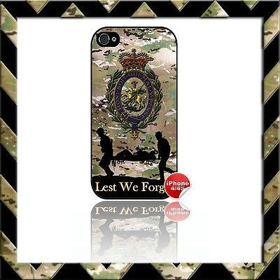 ★ THE ROYAL REGIMENT OF FUSILIERS SHELL/CASE/COVER FOR APPLE IPHONE 4/4S CAMO#11 - Black Halo Design

