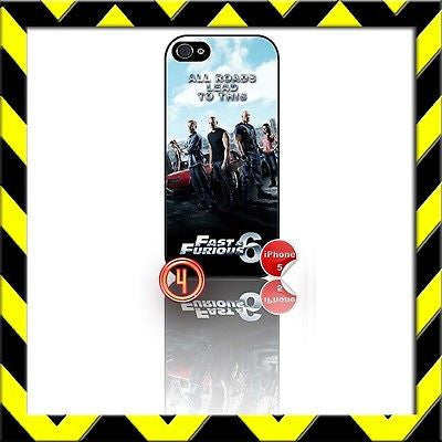 ★ FAST AND (&) FURIOUS 6 ★ PHONE COVER FOR IPHONE 5 (CASE) THE CREW#4 - Black Halo Design
