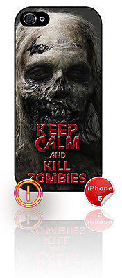 ★ THE WALKING DEAD ★ KEEP CALM ★ APPLE IPHONE 5 MOBILE PHONE HARD CASE COVER - Black Halo Design
 - 8