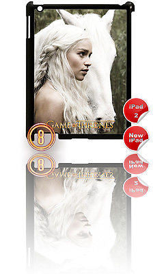 ★ GAME OF THRONES ★ CASE FOR IPAD 2/3/4 HARD(COVER) (3RD/4TH) FIRE & ICE - Black Halo Design
 - 2